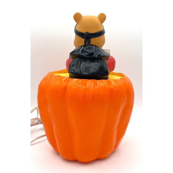 Disney 1999 Winnie The Pooh Halloween Blow Mold BOO Pumpkin Light Up Vintage EUC - Picture 4 of 16
